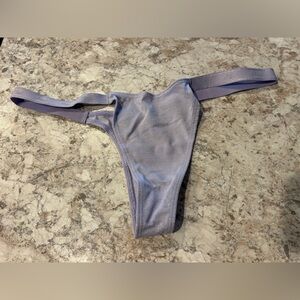 VS Pink Sparkly Thong NWT Large Purple